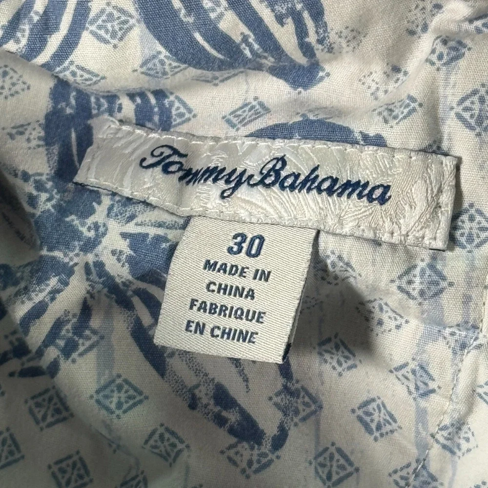 Tommy Bahama‎ Chino Shorts Mens 30 Green Solid Comfort Preppy Beach 8